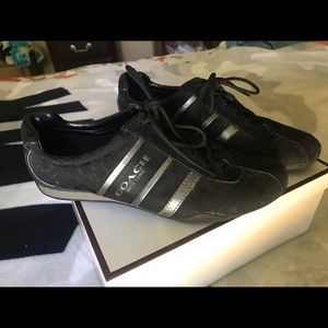 WOMENS Black Coach Tennis Shoes